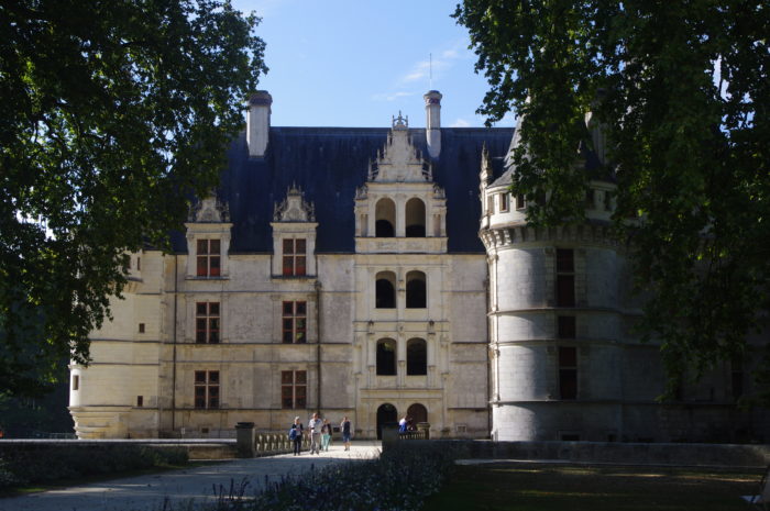 front of chateau
